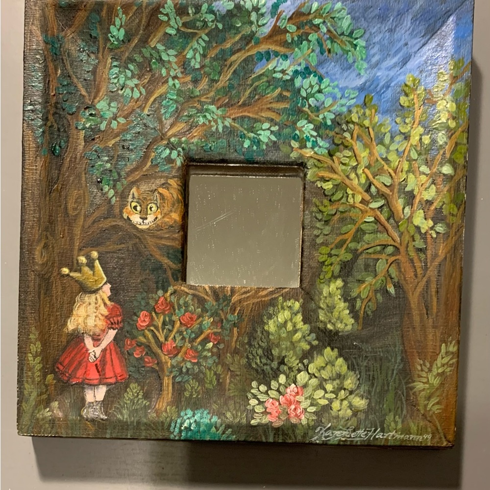 Set Hand painted Framed Mirrors - Picture 3 of 6
